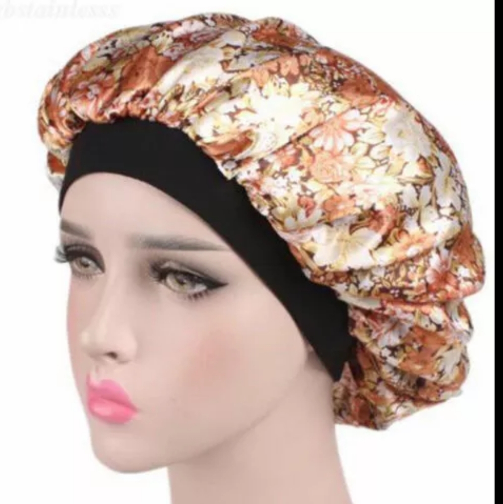 Silk satin Hair Cap Hair Cover bonnet